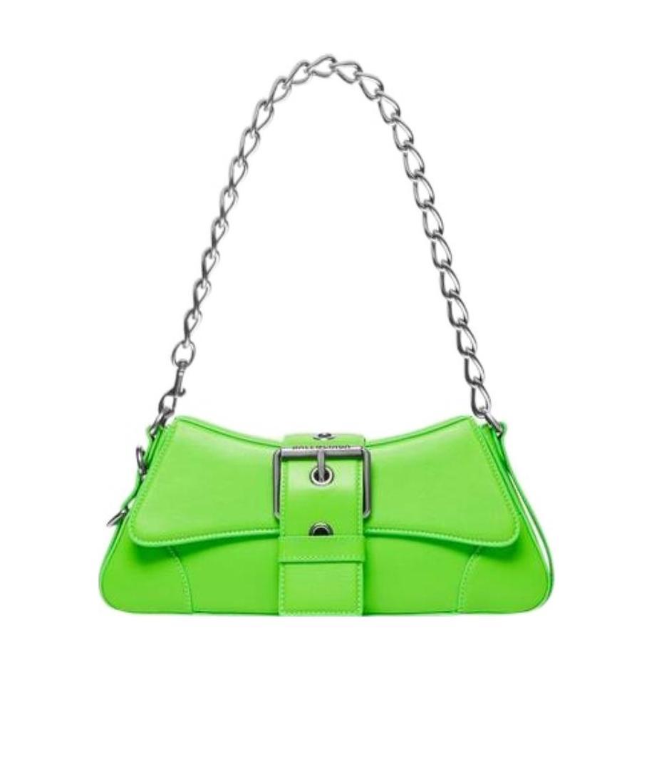 Balenciaga Women's Lindsay Small Shoulder Bag With Strap In Bright Green