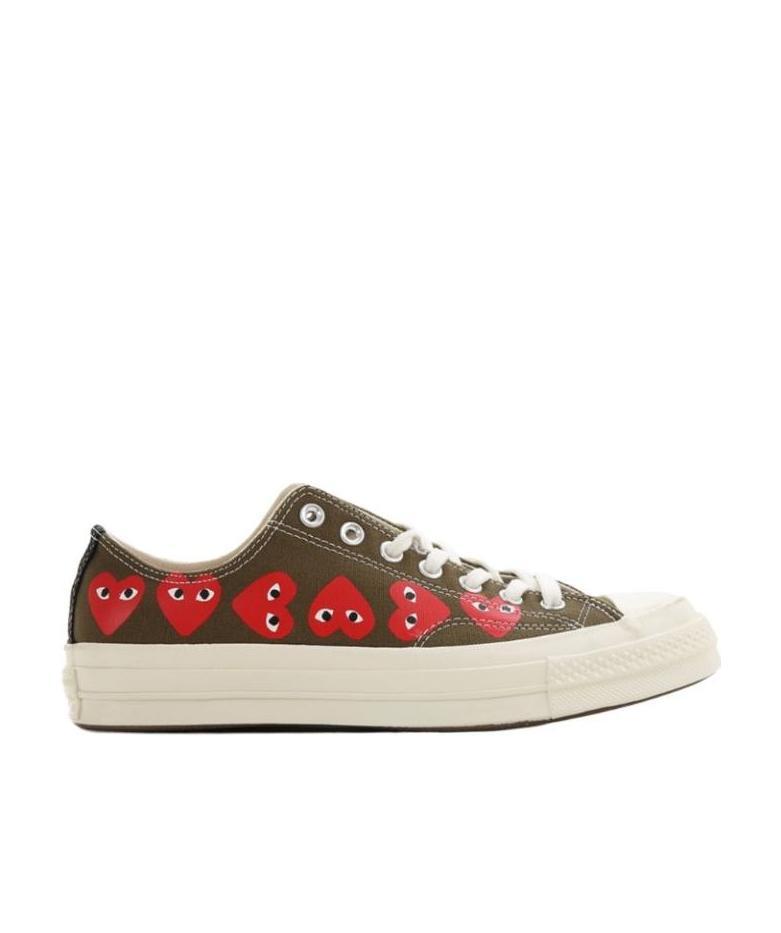 Comme Des Garçons Logo Micro-label Printed Sneakers In Multi
