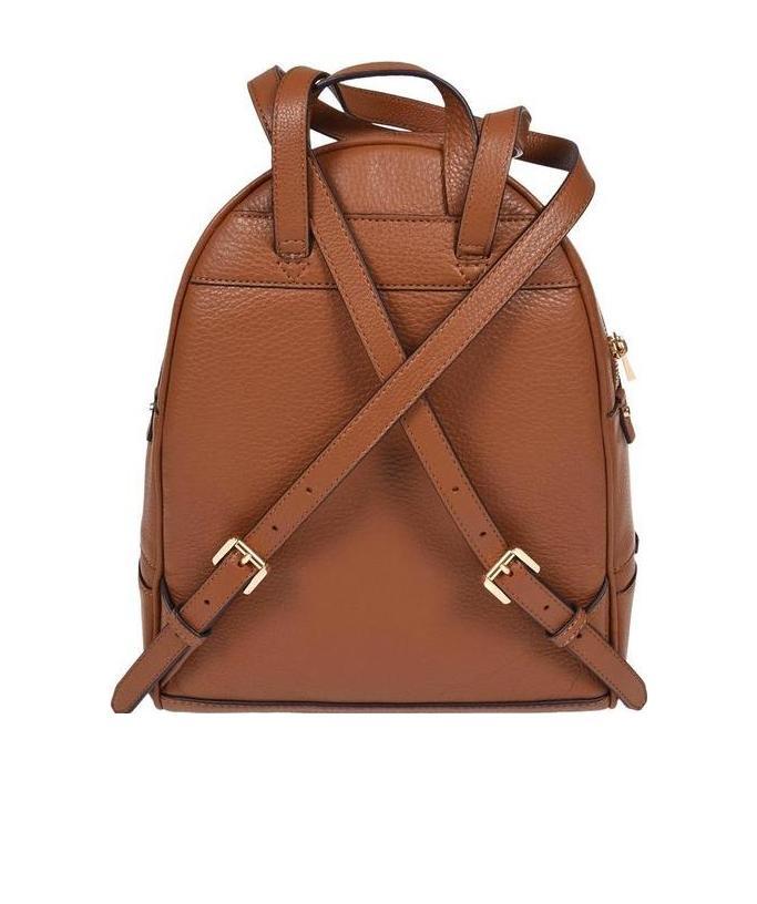 Michael Kors Medium Zip Backpack "rhea" In Brown
