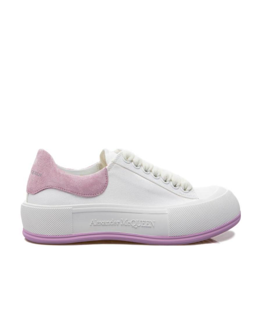 Alexander Mcqueen Tread Slick Chunky-sole Sneakers In White