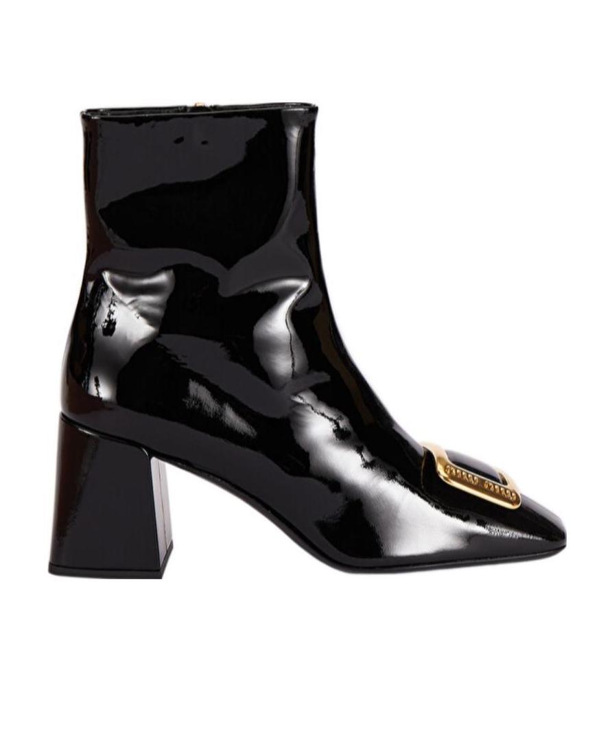 Miu Miu Side Zipper Boots In Black