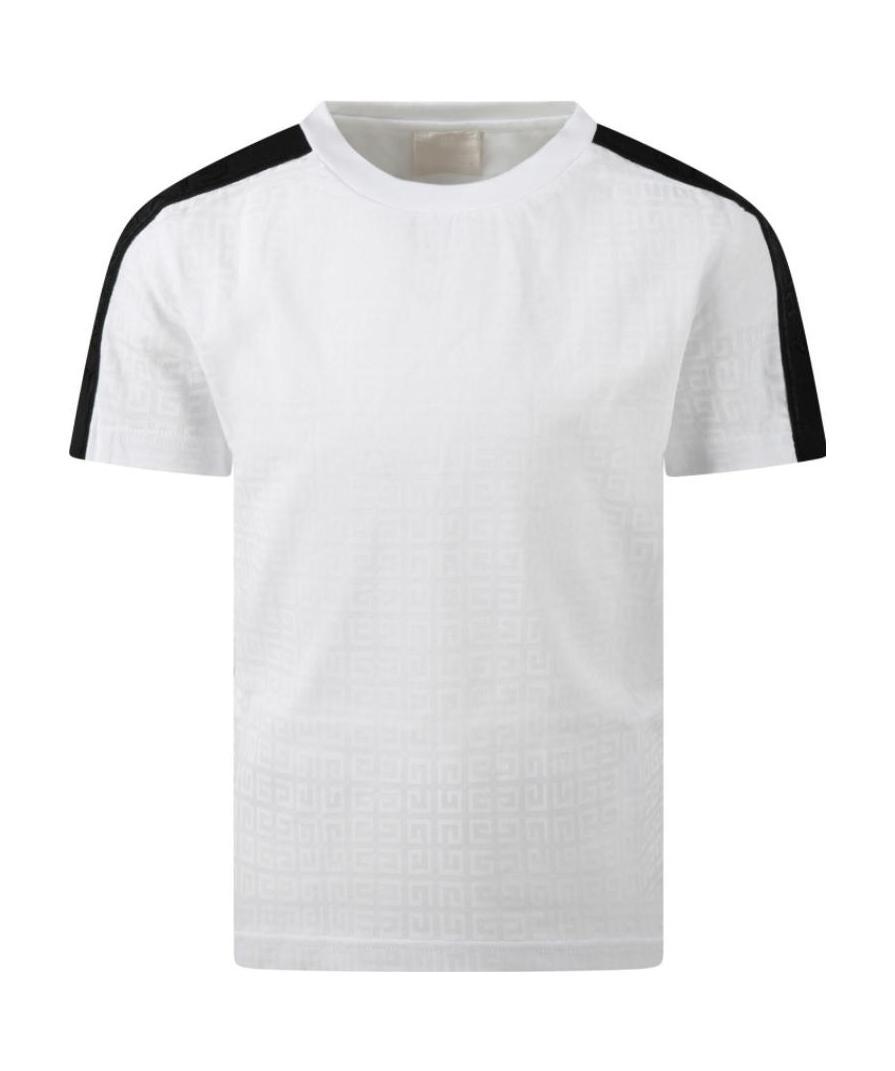 Givenchy Logo-tape Detail T-shirt In White
