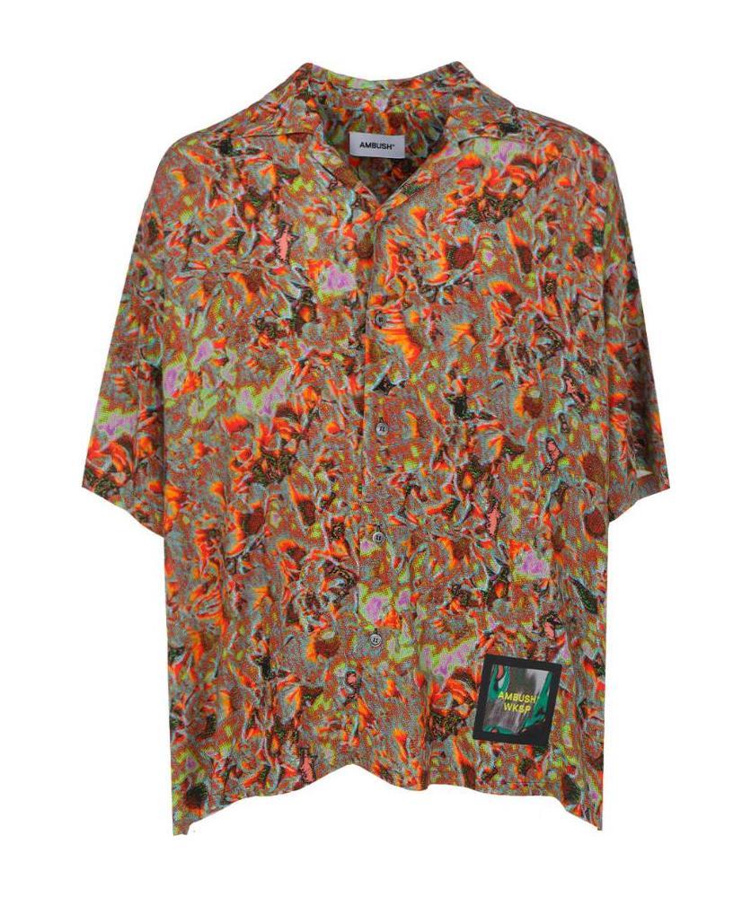 Ambush Logo Patch Shirt In Brown