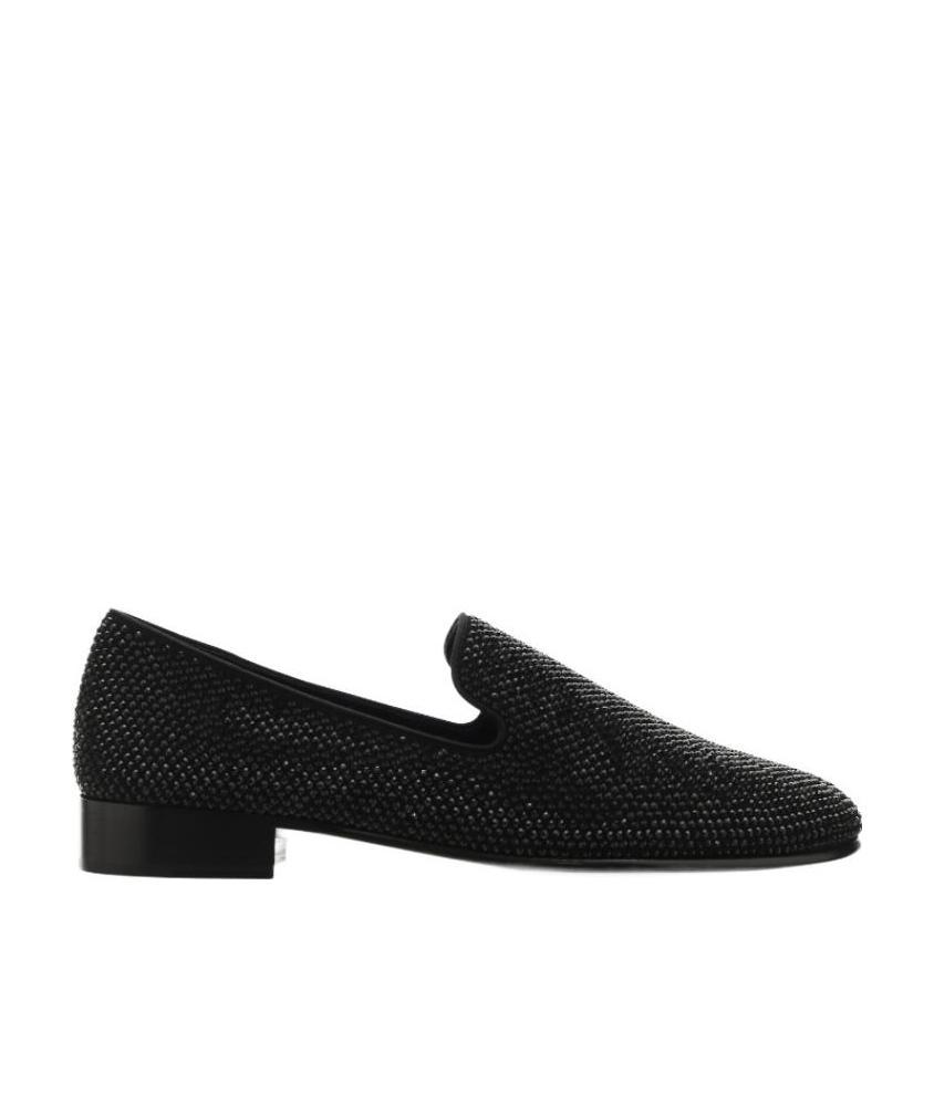 Giuseppe Zanotti Round-headed Leisure Business Shoes In Black