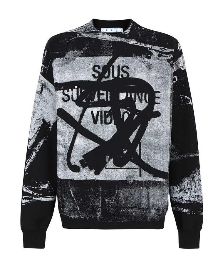 Off-white X Pablo Tomek Slogan-print Sweatshirt In Black