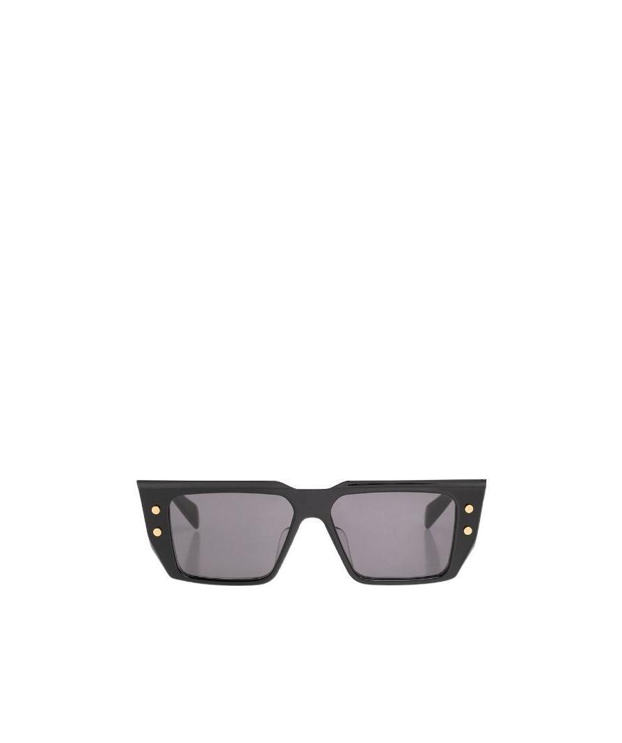 Balmain Logo Sunglasses In Gray