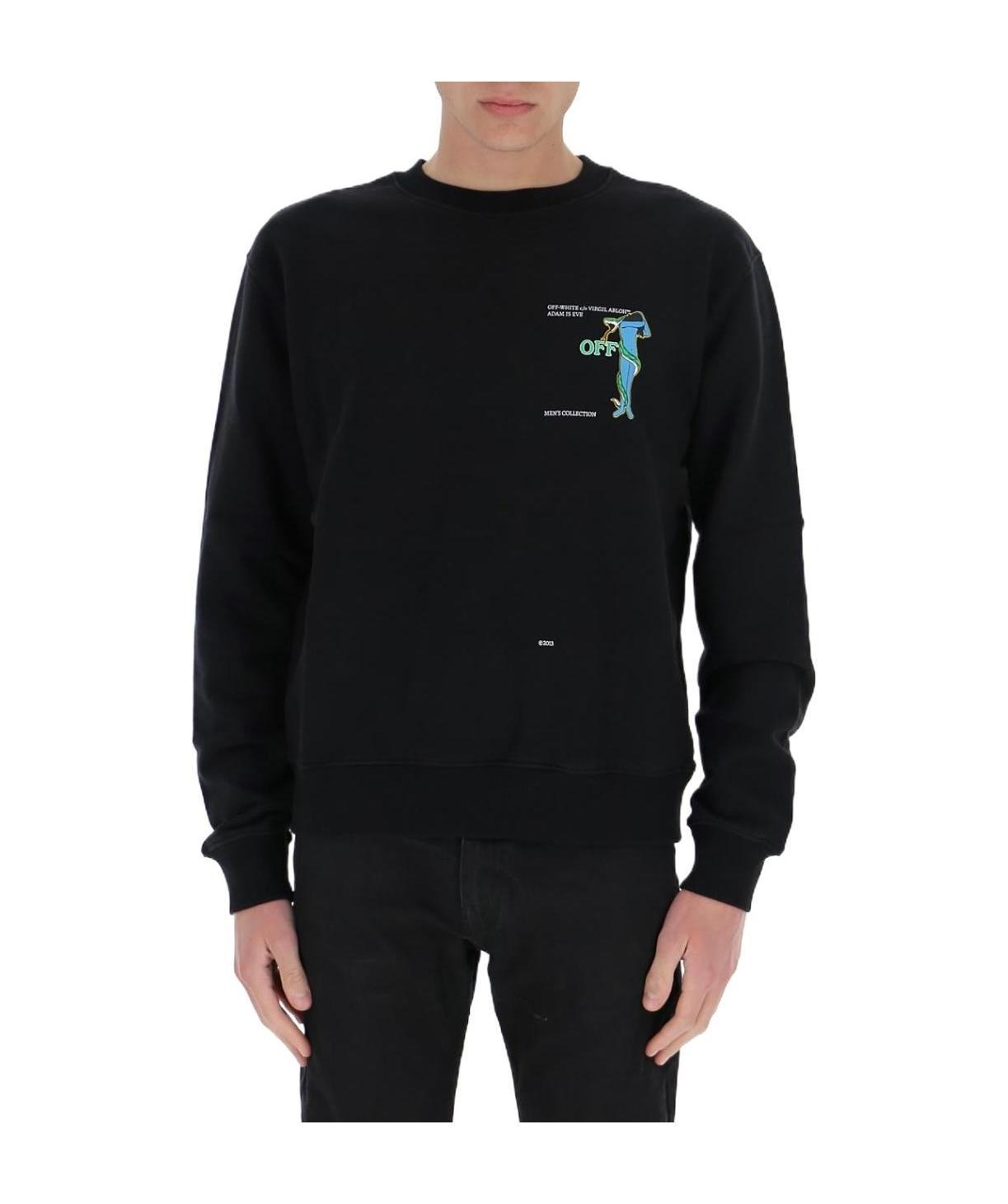 Off-white Arrows-motif Sweatshirt In Black