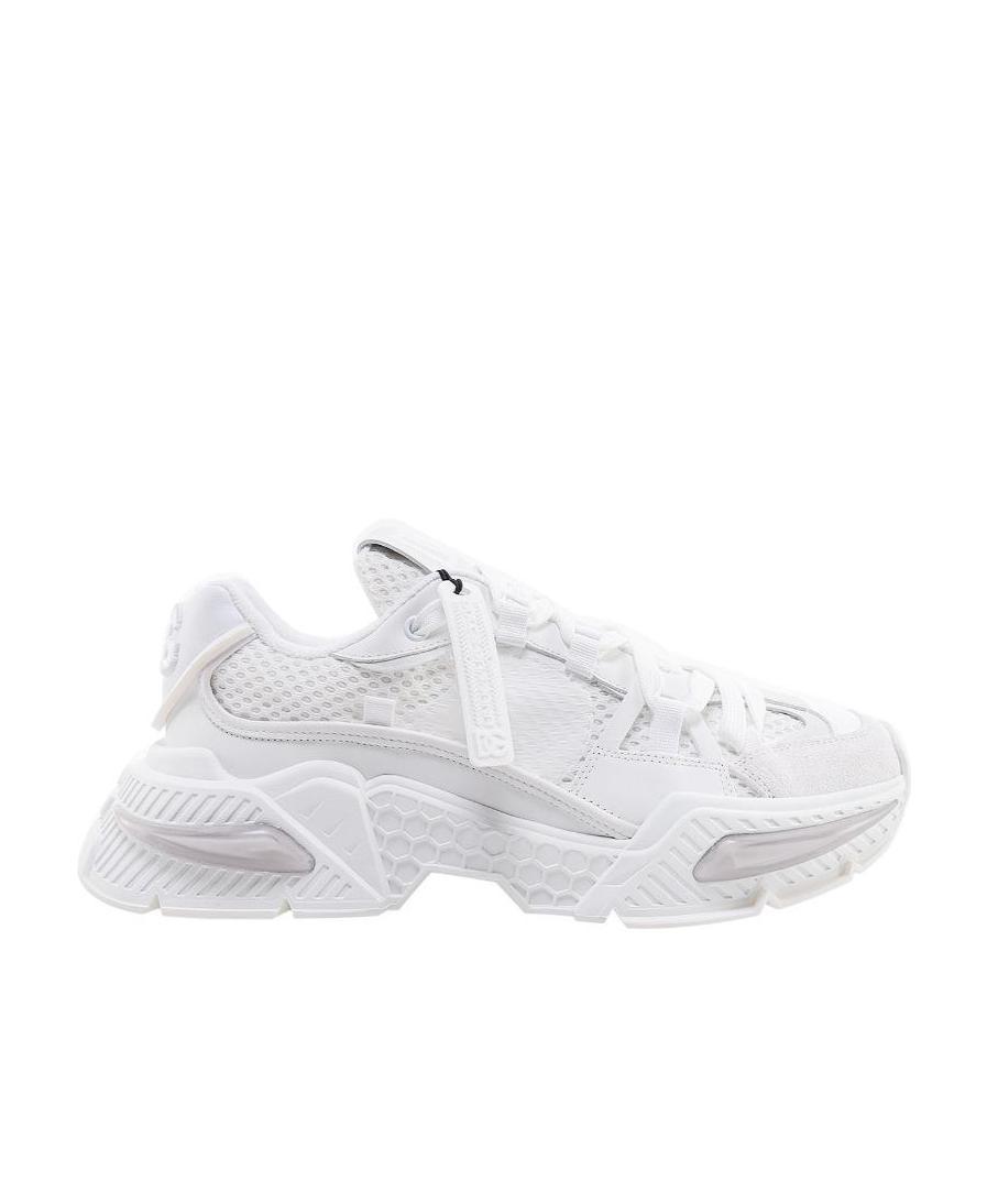 Dolce & Gabbana Airmaster Panelled Low-top Sneakers In White