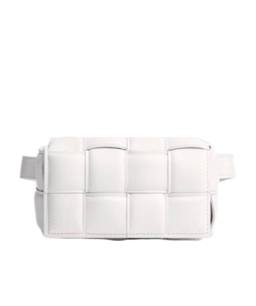 Bottega Veneta Logo With Cushion Box Chest Bag In White