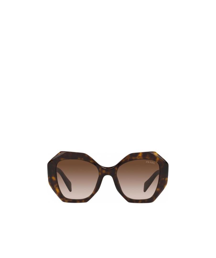 Prada Womens Pr 19zs Tortoiseshell-pattern Acetate Sunglasses Brown In Multicolor