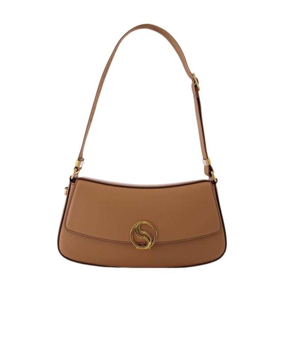 Stella Mccartney Logo Shoulder Bag In Brown