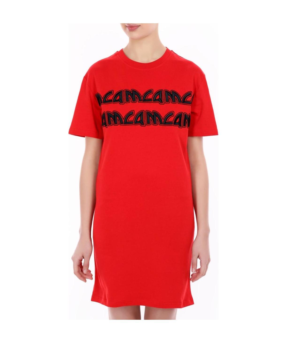 Mcq By Alexander Mcqueen Printed T-shirt Dress In Red