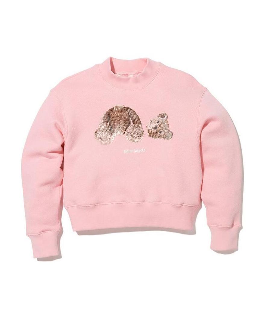 PALM ANGELS PALM ANGELS KIDS TEDDY BEAR PRINTED SWEATSHIRT