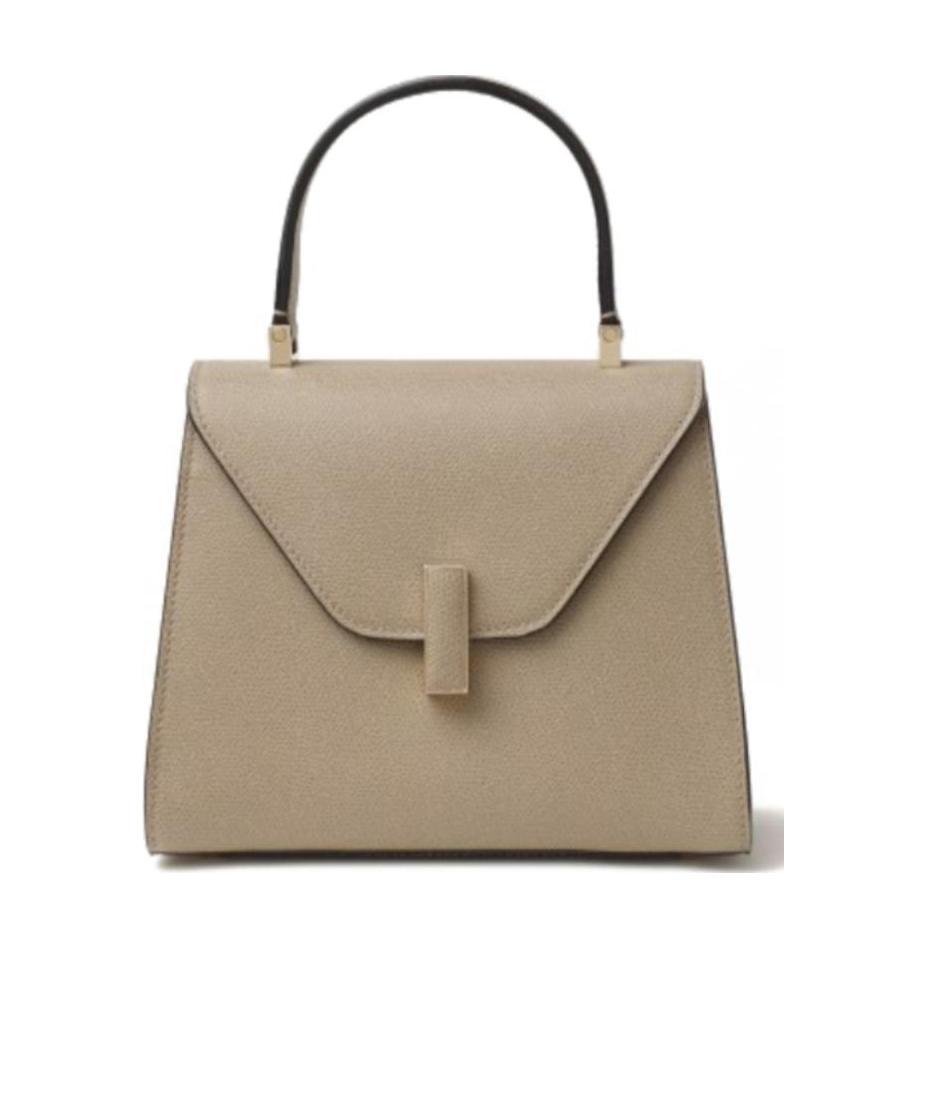 Valextra Mini Iside Grained Leather Bag In Nude