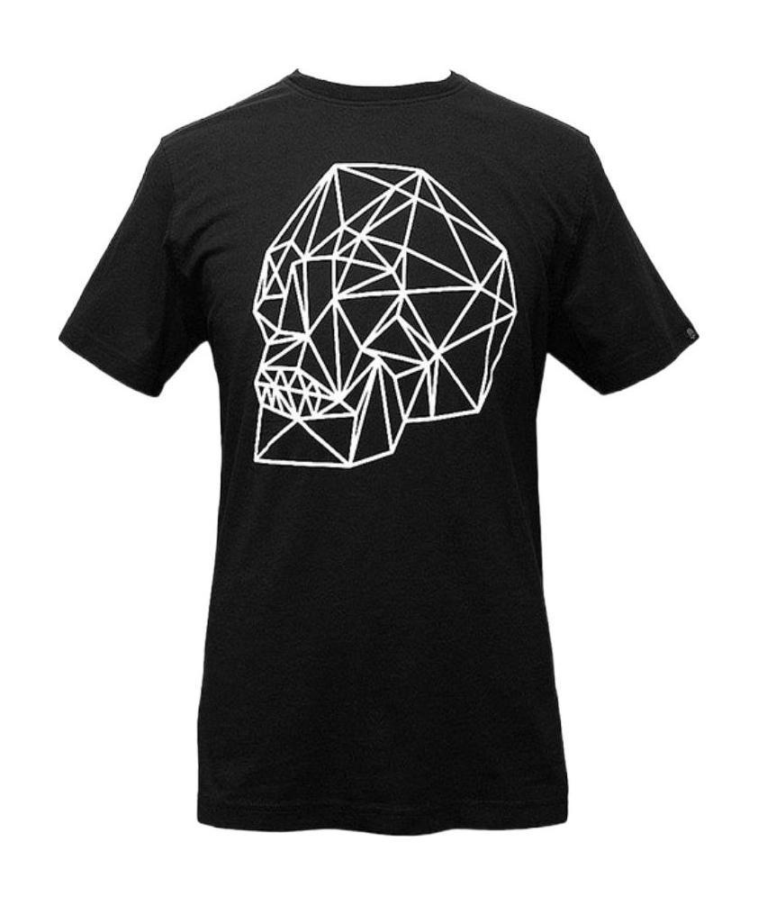 Hydrogen T-shirt With Round Neck And Short Sleeves In Black