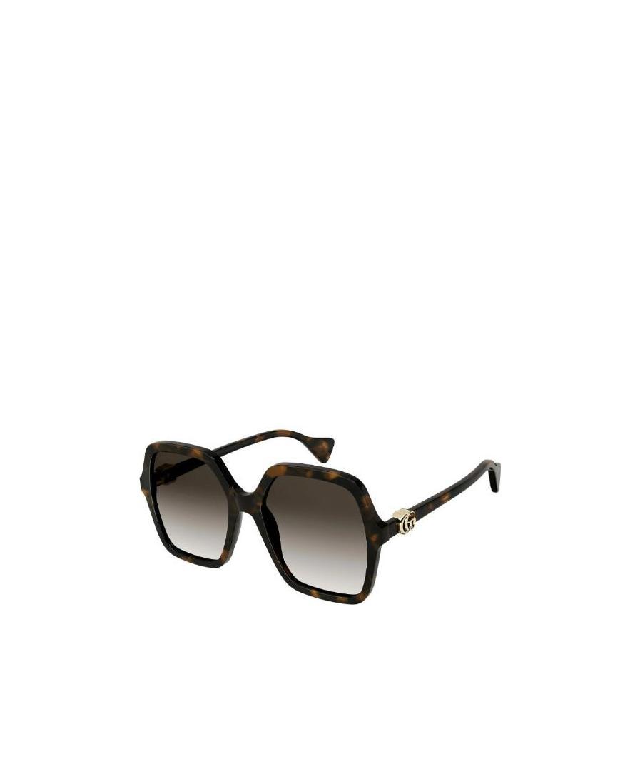 Gucci Gg1072sa 002 Oversized Square Sunglasses With Mini Running In Black