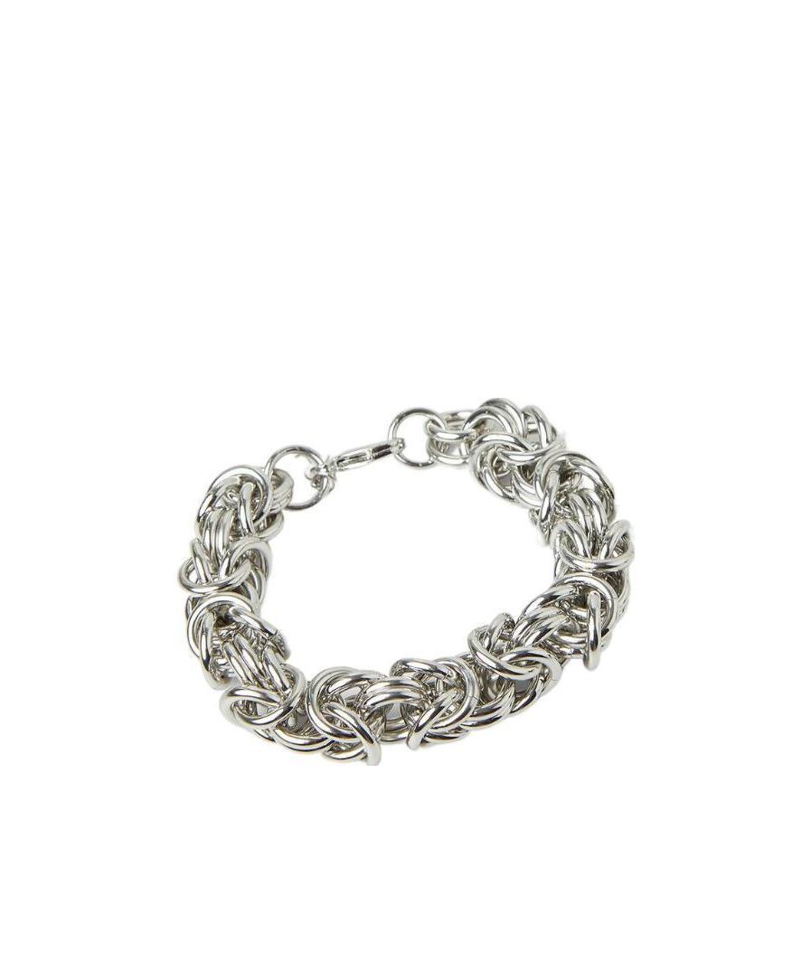 Raf Simons Cluster Chain Bracelet In White