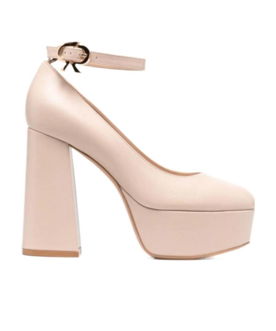 Gianvito Rossi Vernice 70 Patent-leather Platform Pumps In Nude