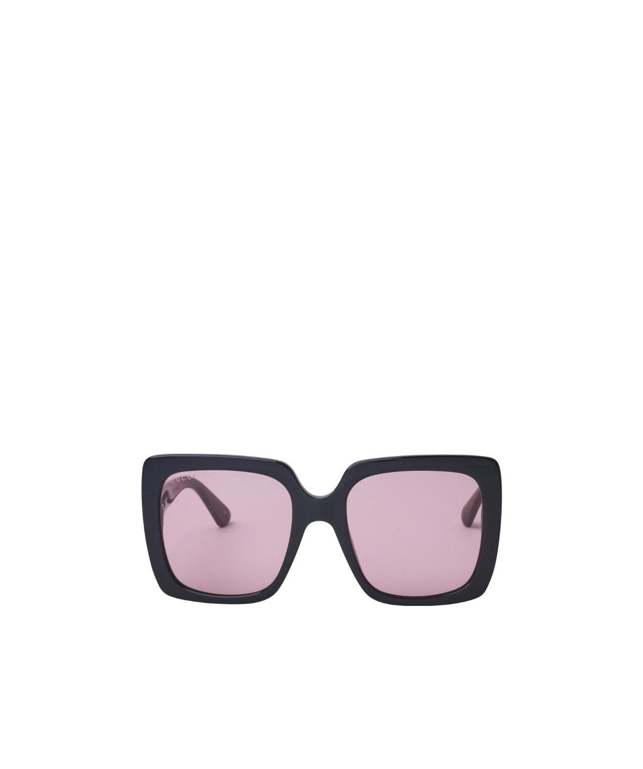 Gucci Square Frame Sunglasses In Pink
