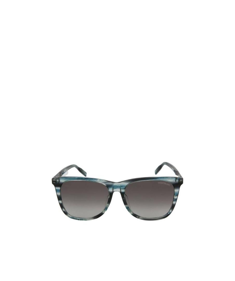 Montblanc Round Sunglasses In Black