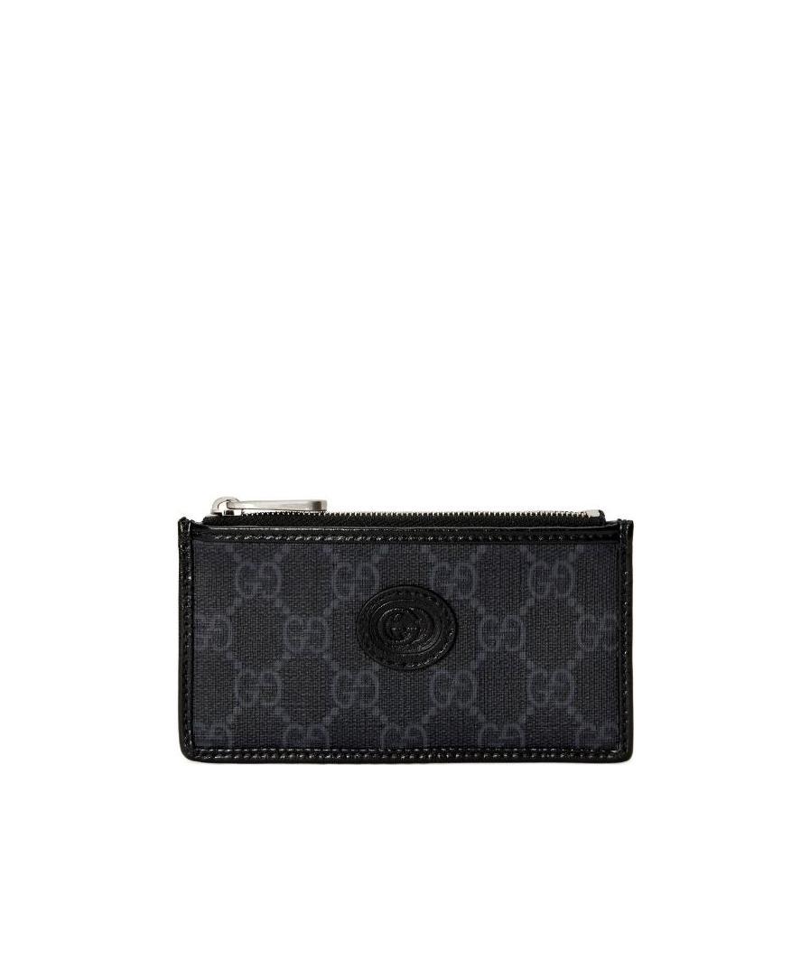 Gucci Gg Logo Cardholder In Black