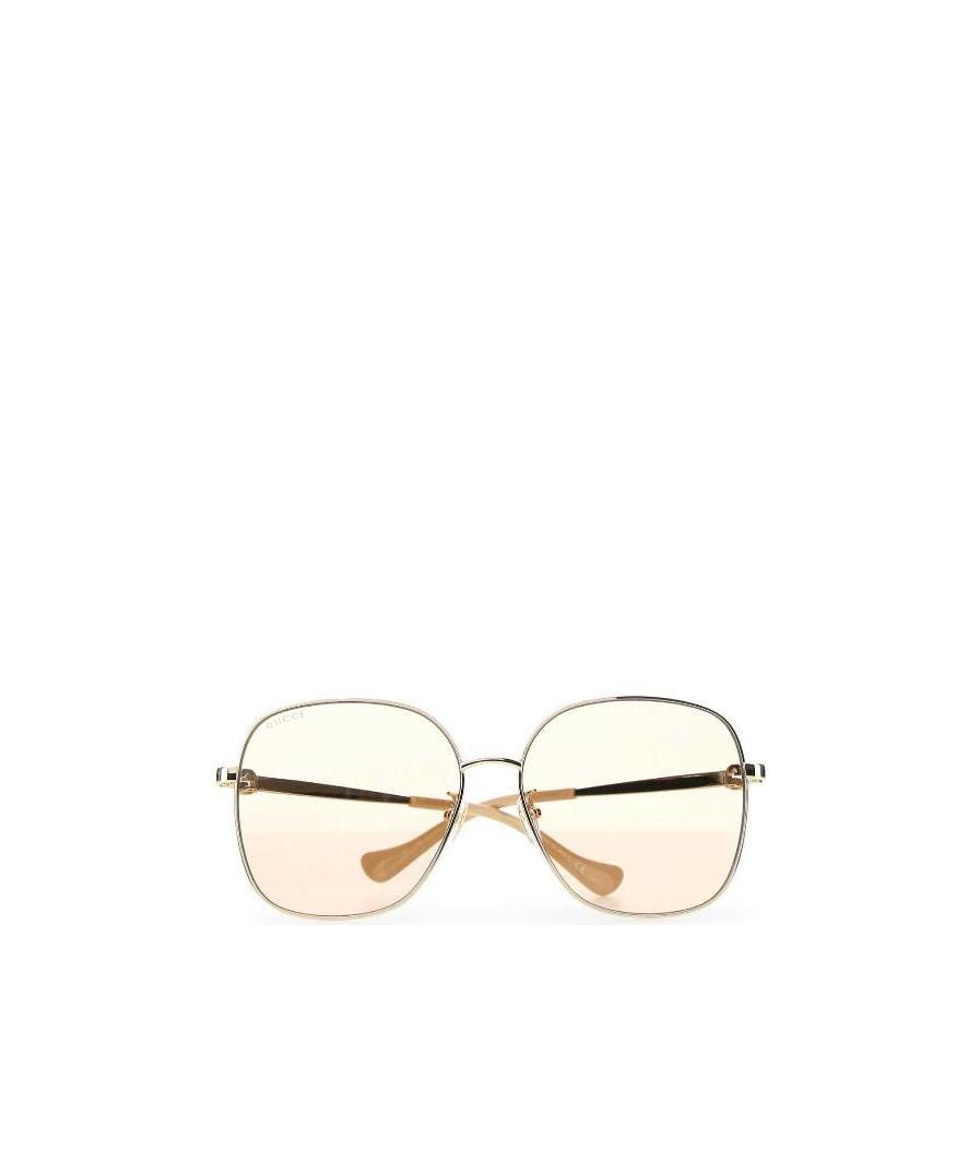 Gucci Tinted Oversize-frame Sunglasses In White
