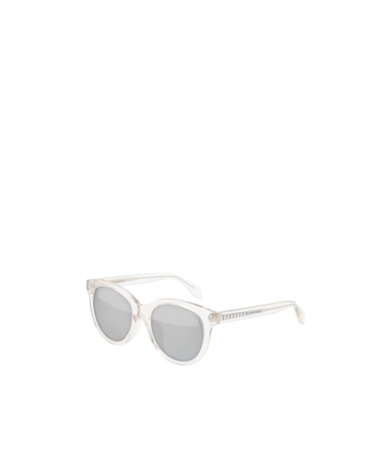 Alexander Mcqueen Round Frame Sunglasses In Gray