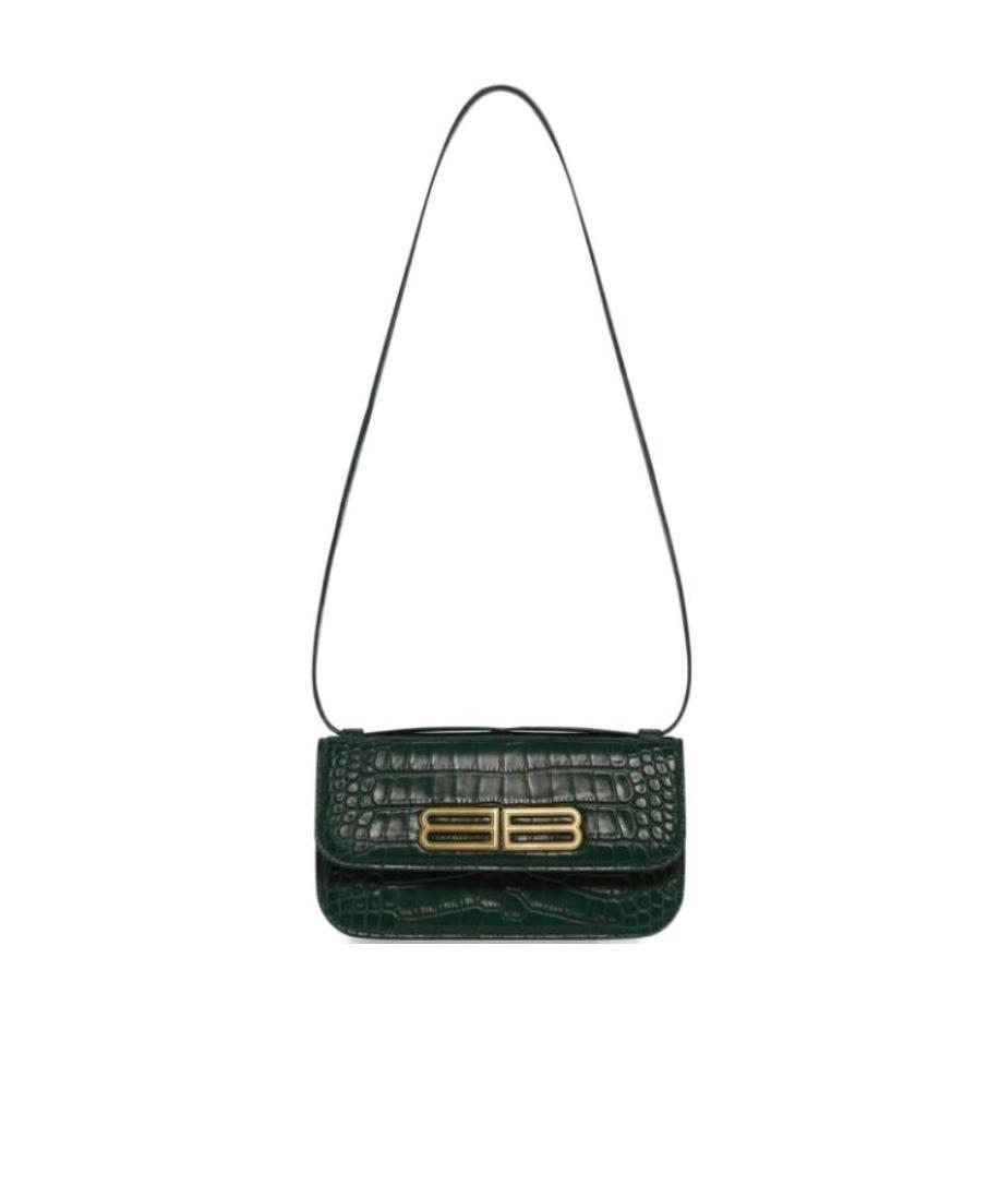 Balenciaga Small Gossip Satchel Bag In Green