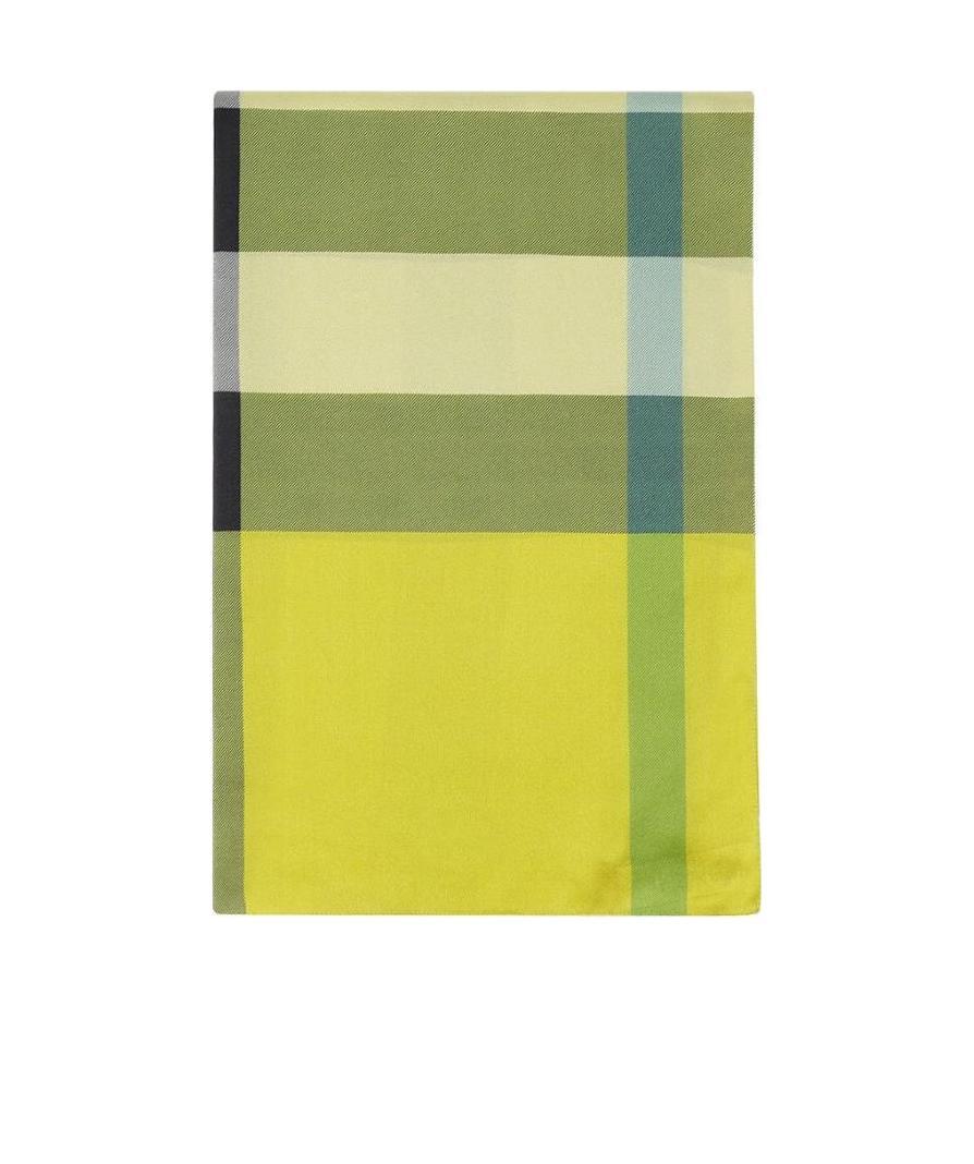 BURBERRY PLAID DETAIL SCARF