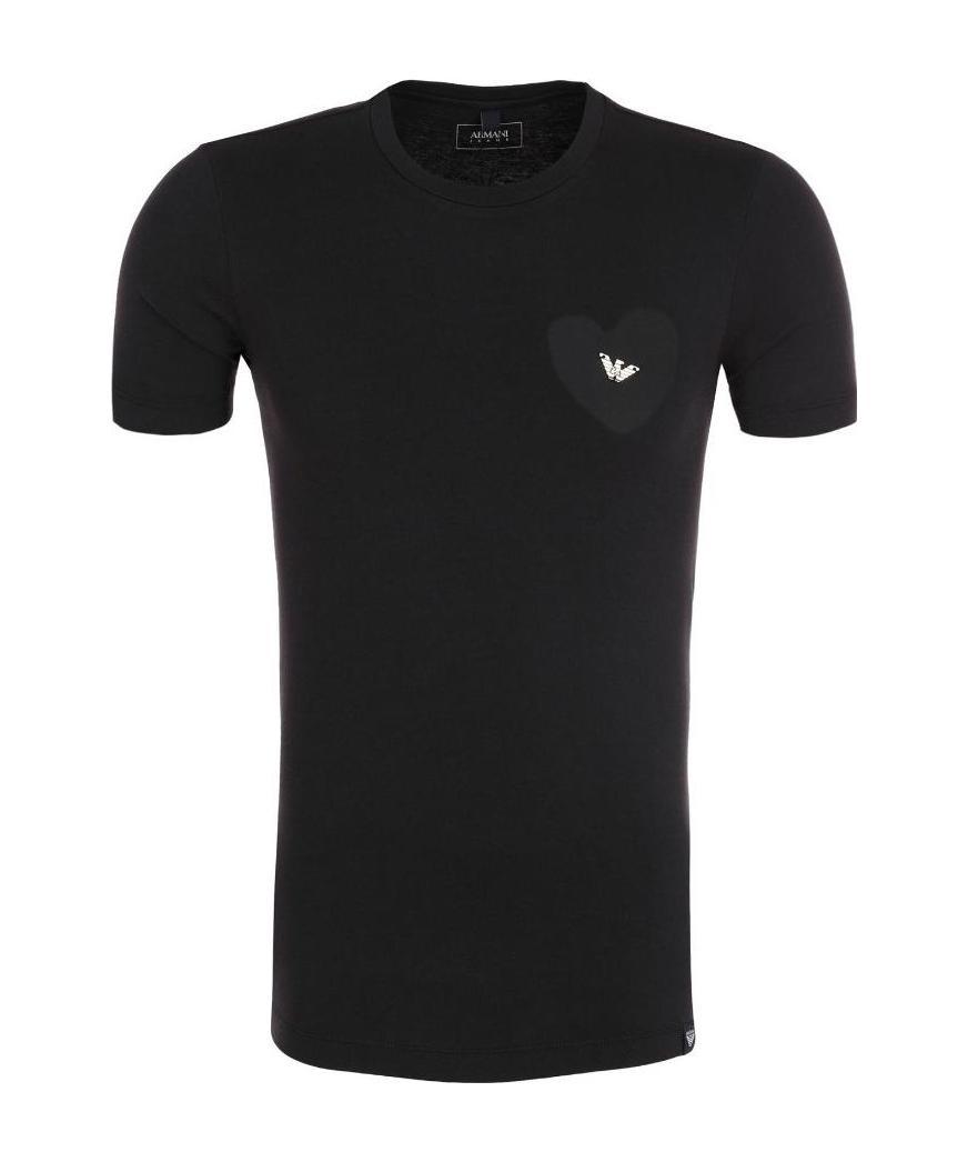 Armani Jeans Logo T-shirt In Black