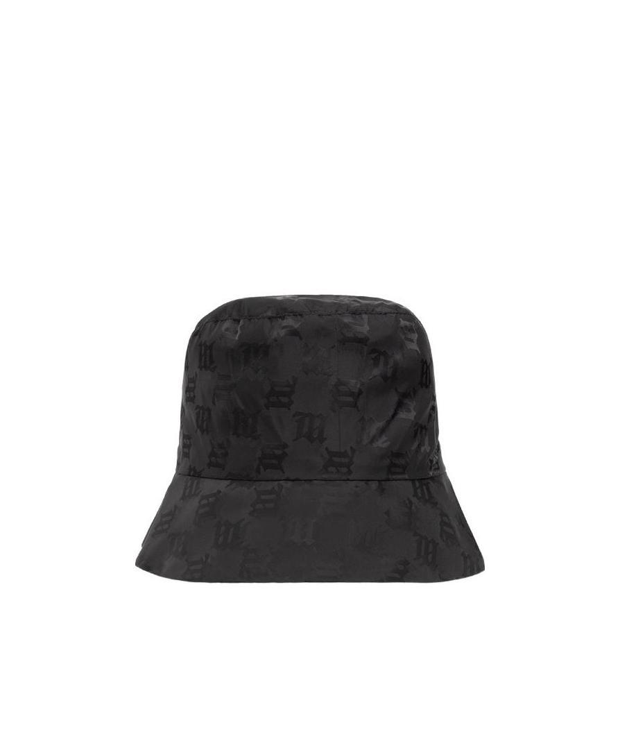 Misbhv All-over Monogram-pattern Bucket Hat In Black