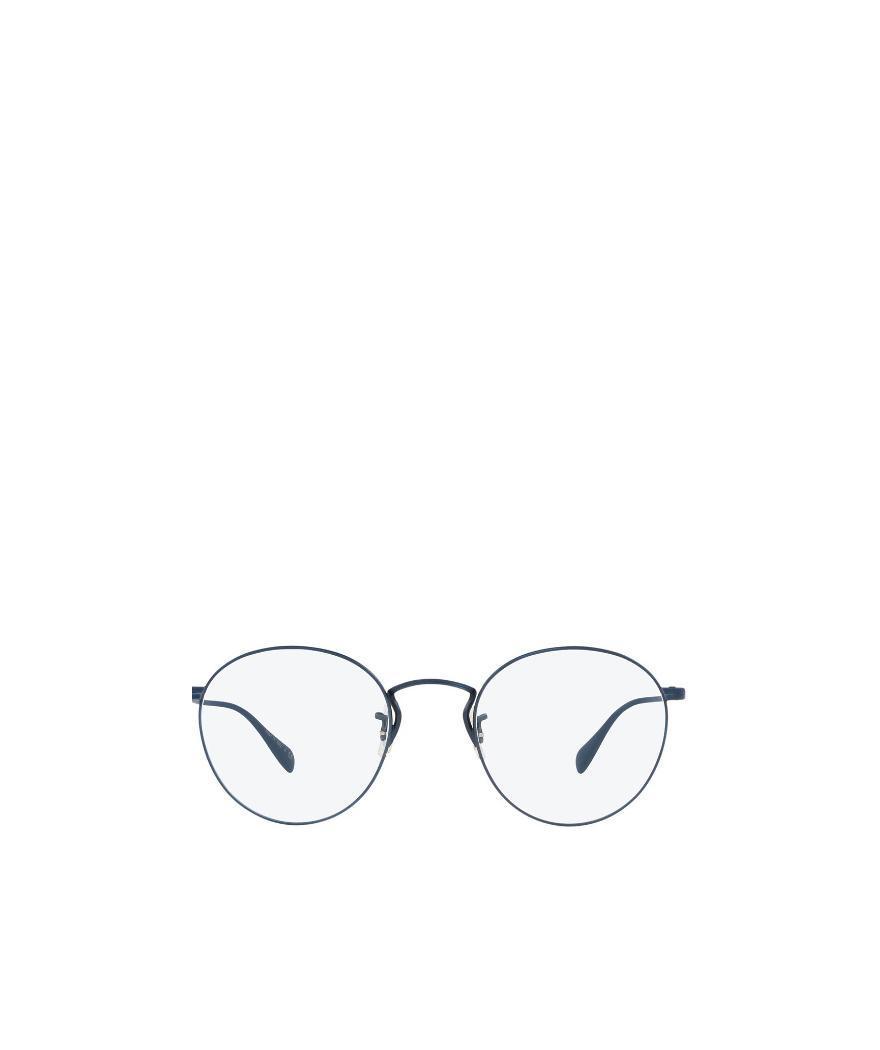 Oliver Peoples Circular Flat Mirror In Black