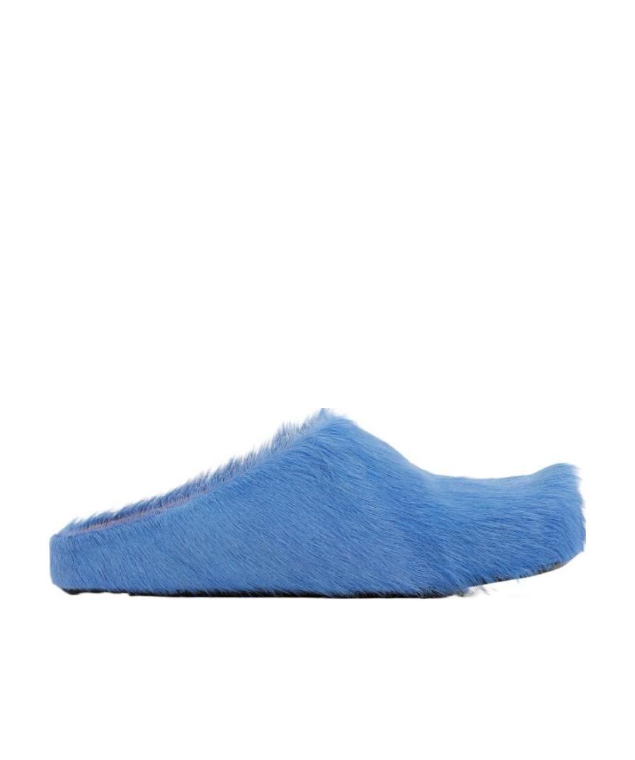 Marni Round Toe Slip-on Slippers