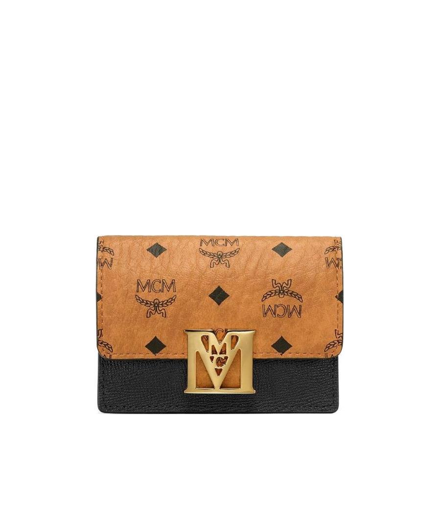 Mcm Travia Visetos Logo Details Card Package In Brown