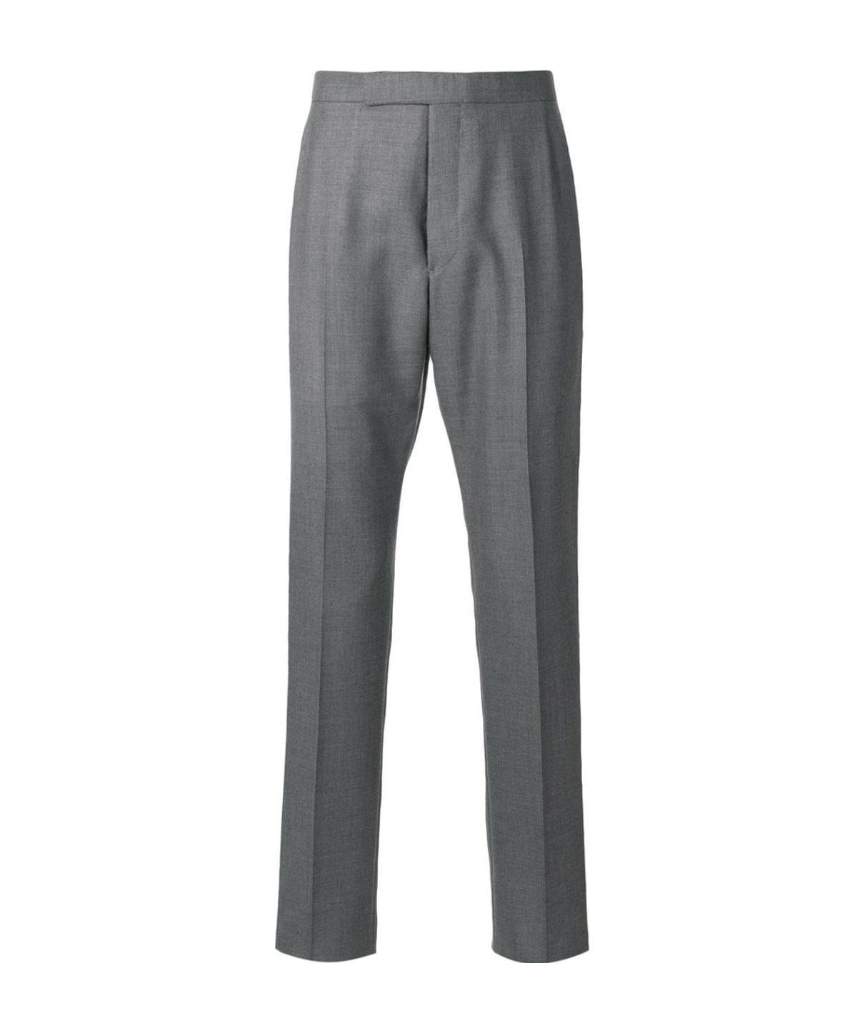 Thom Browne Backstrap Cropped Tailored Trousers In Black