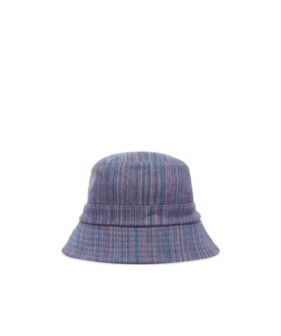 YMC YOU MUST CREATE LOGO MULTICOLORED STRIPED FISHERMAN HAT
