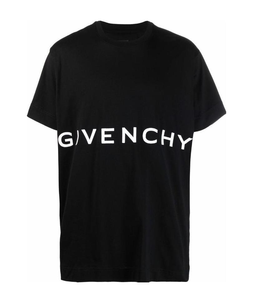 Givenchy 4g Logo Print T-shirt In Black