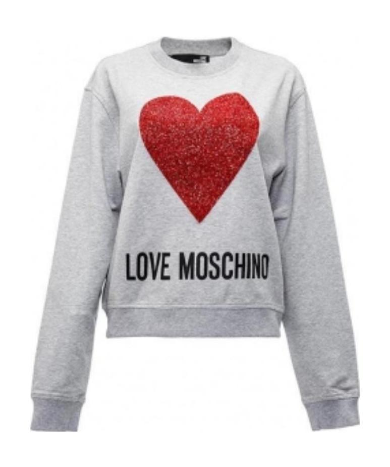 Moschino Printed Pattern Sweater In Gray