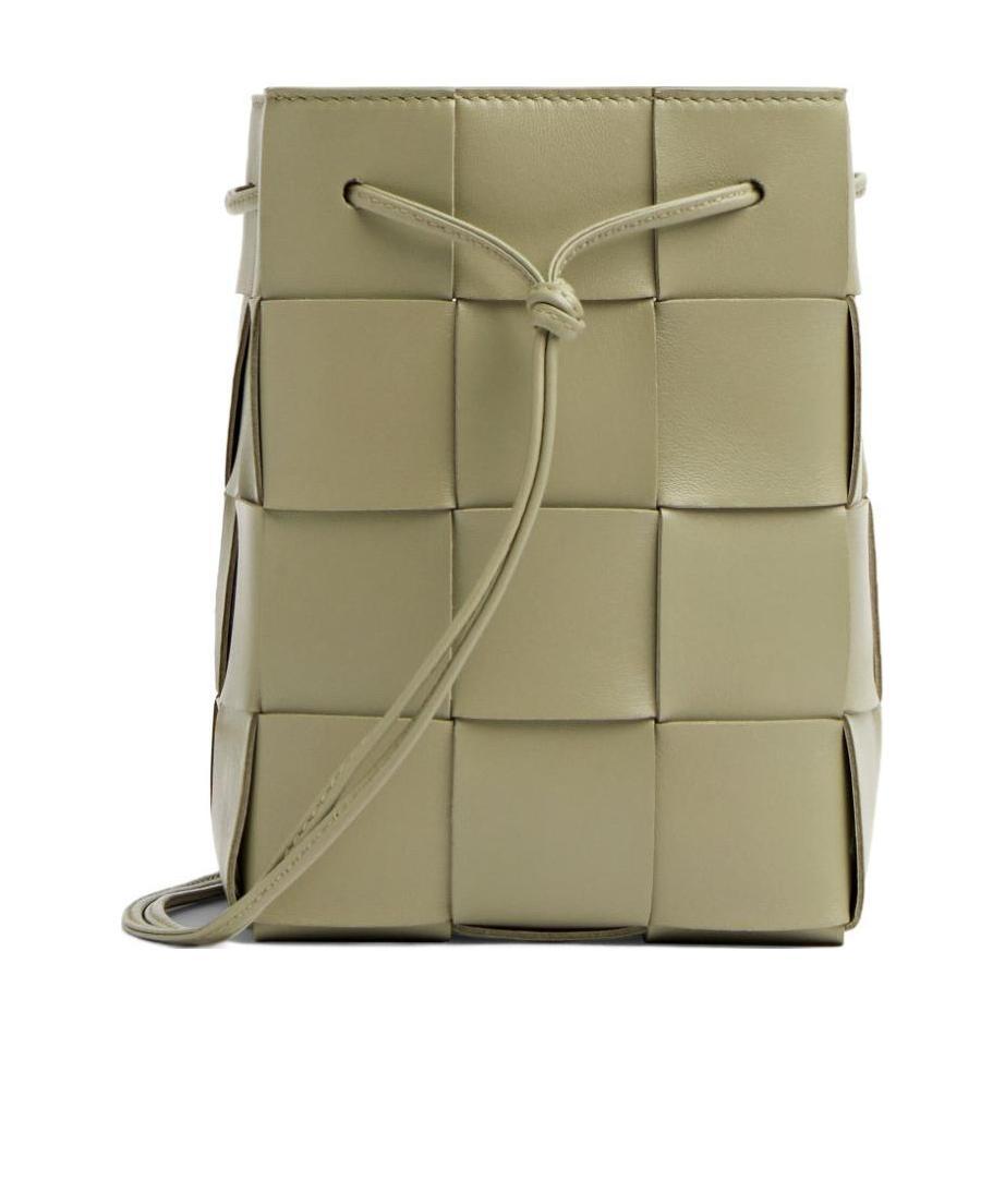 Bottega Veneta Small Cassette Shoulder Bag In Nude