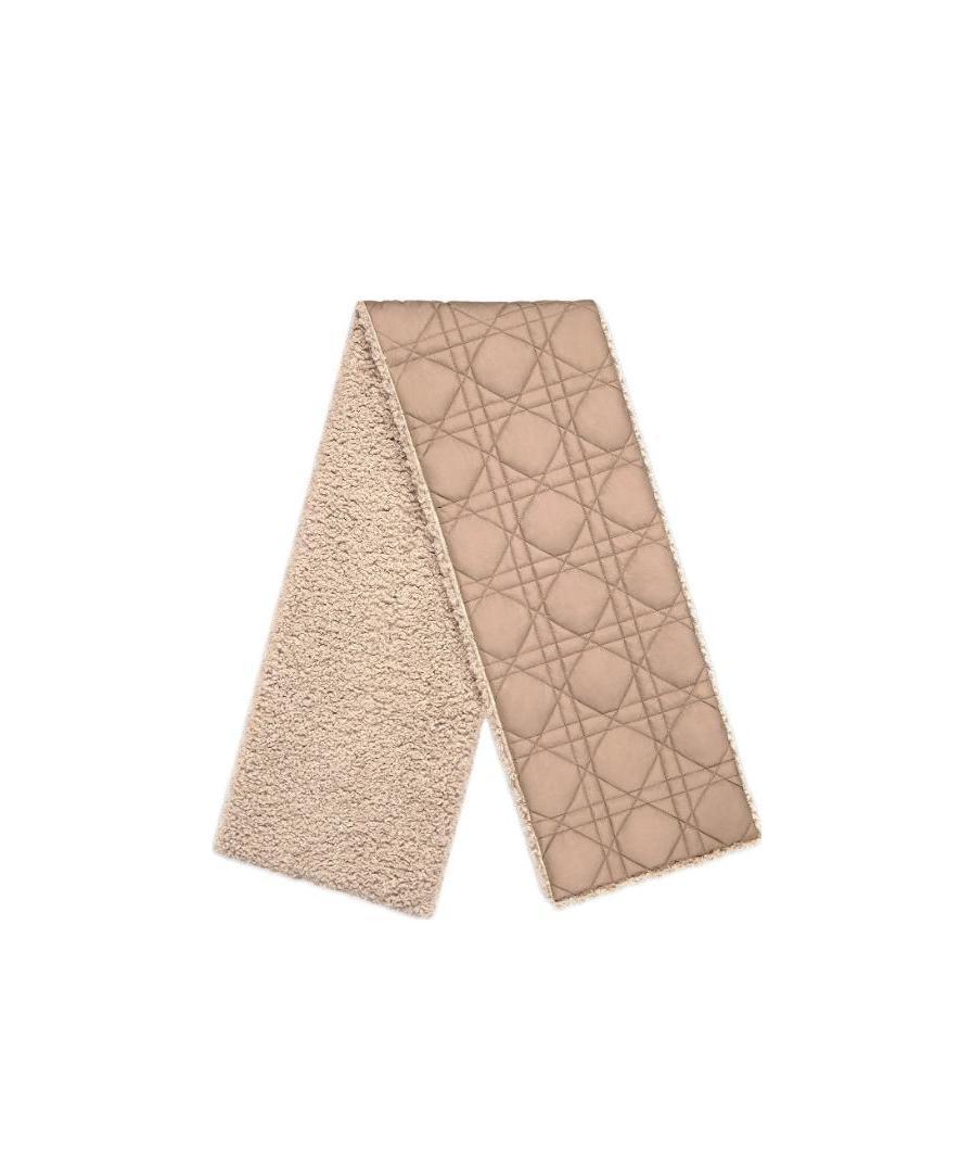 Dior Logo Scarf In Nude
