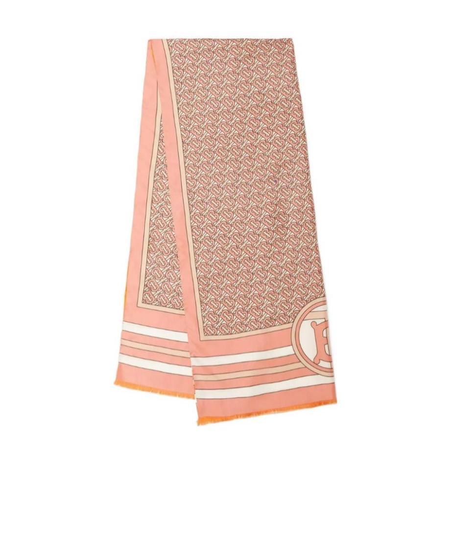 BURBERRY REVERSIBLE MONOGRAM-PRINT SILK SCARF