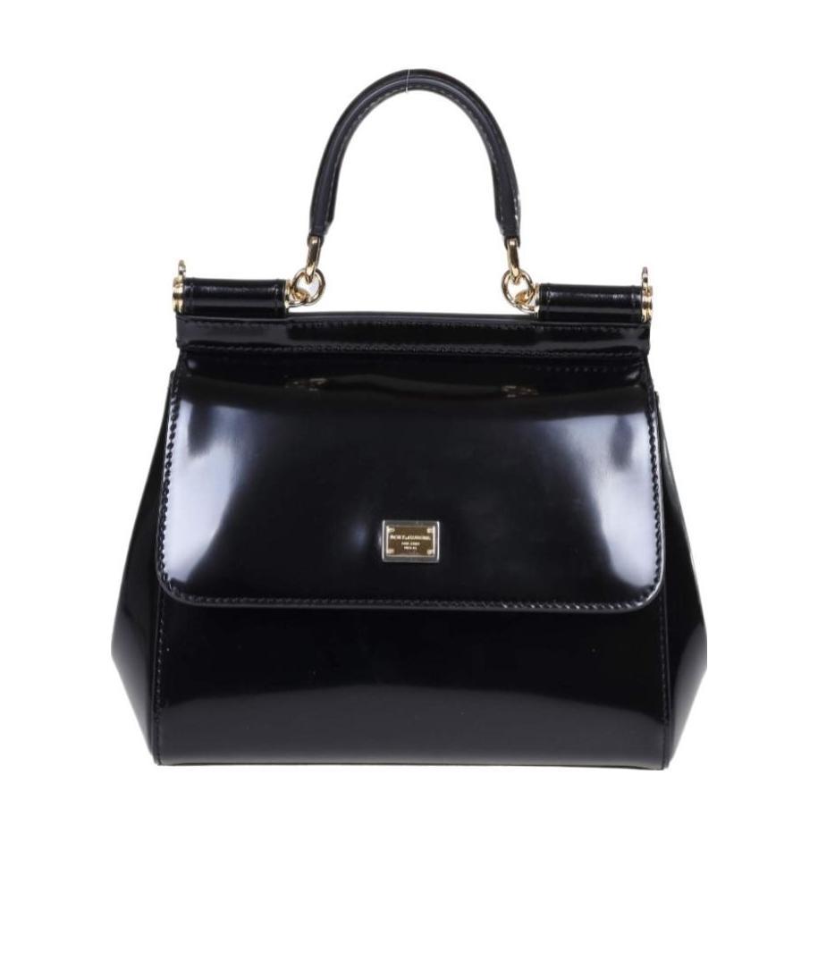 Dolce & Gabbana Sicily Leather Crossbody Bag In Black