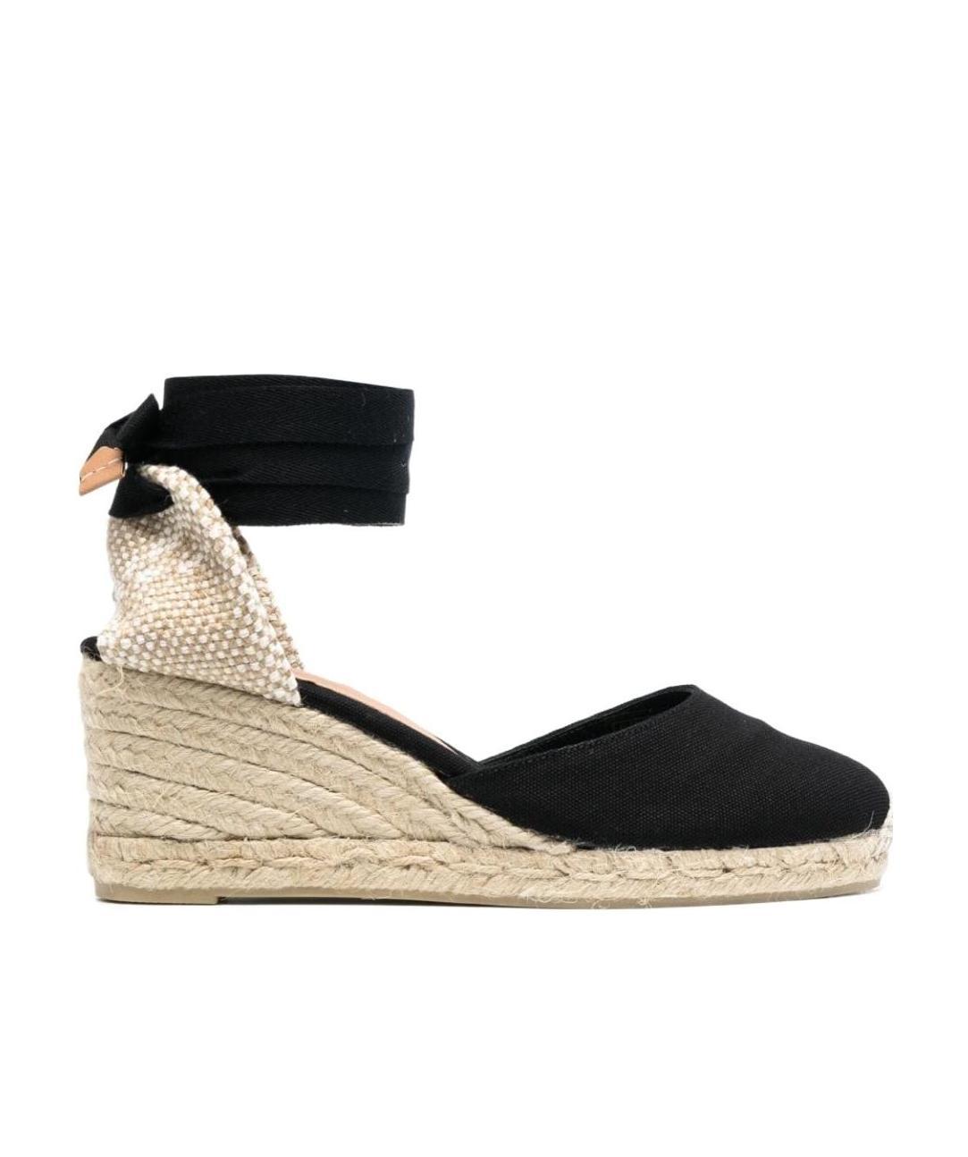Shop Castaã±er Carina Lace-up Wedge Espadrilles In Nude