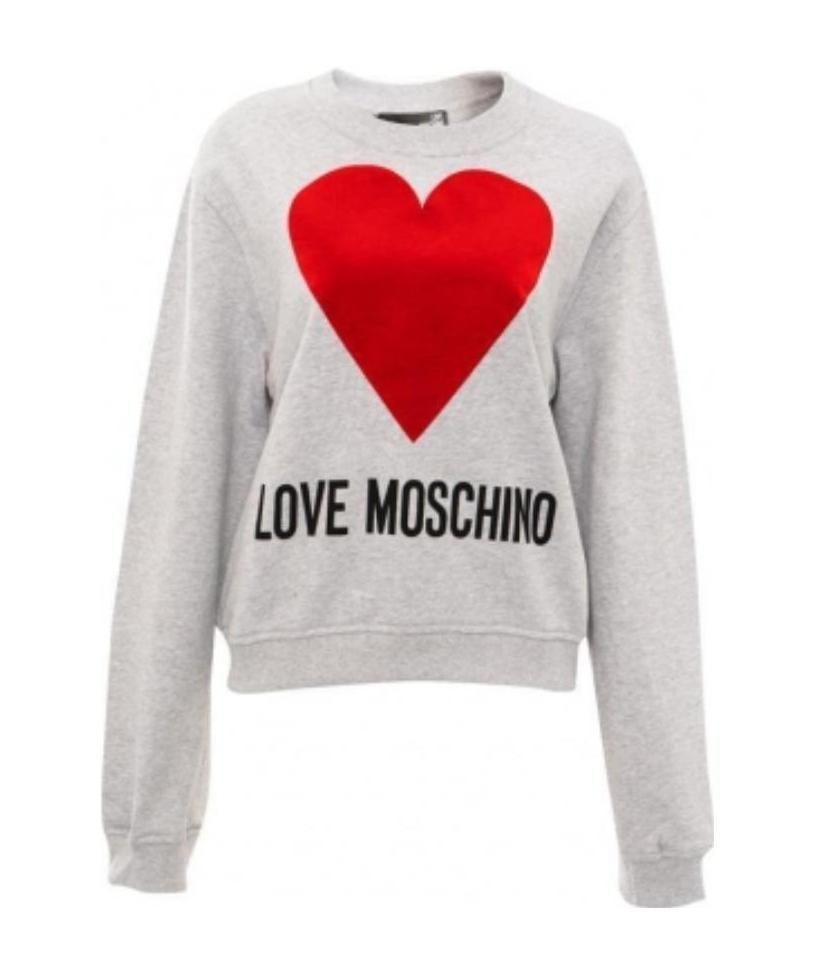 Moschino Love Pattern Sweater In White