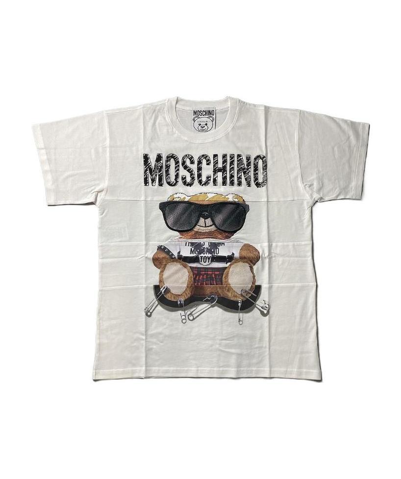 Moschino Printed T-shirt In Gray