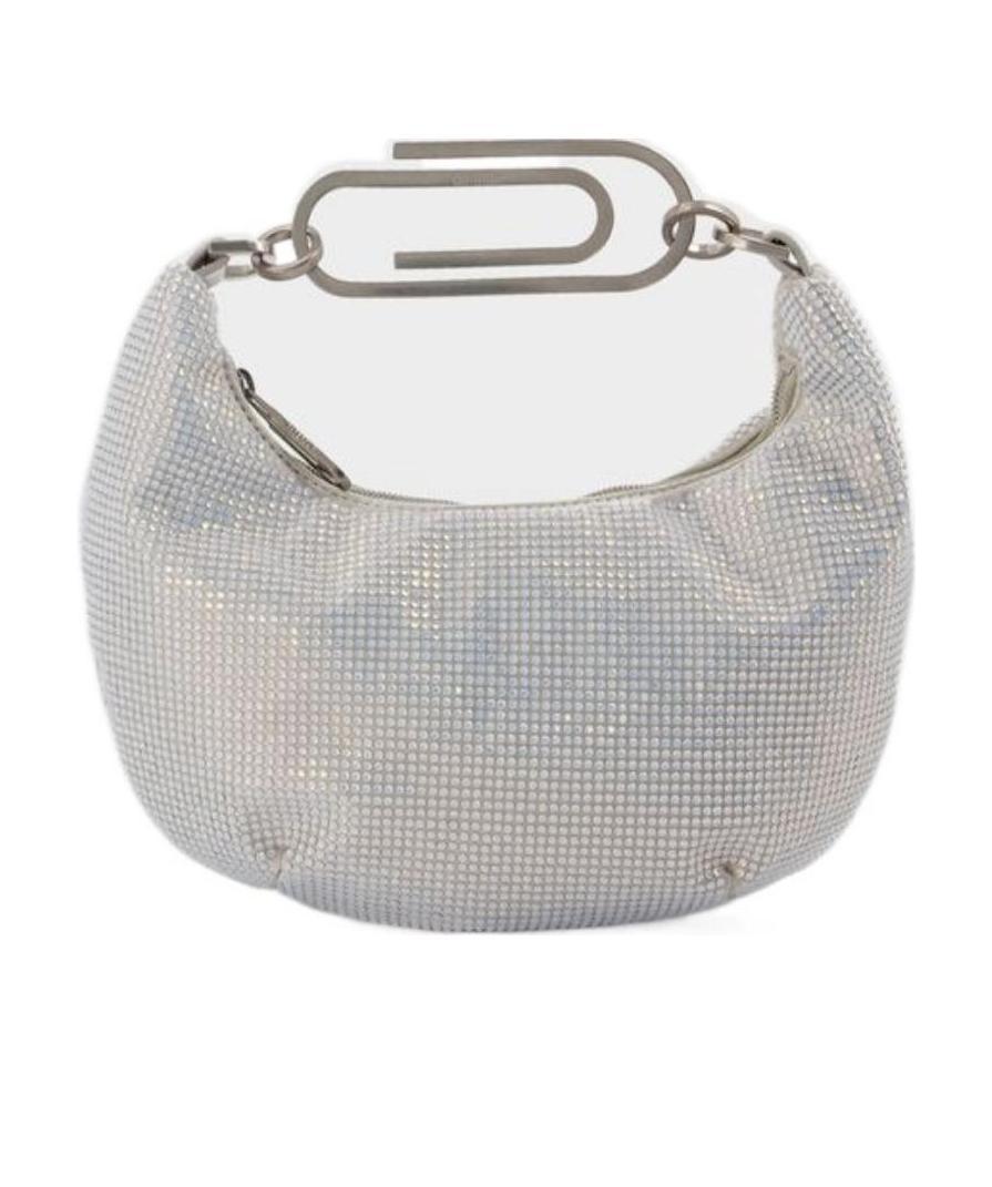 Off-white Sequinned Mini Bag In Gray
