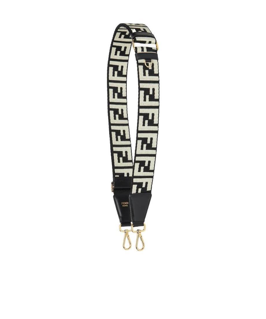 Fendi Strap You Color Ff Pattern Shoulder Straps In Black
