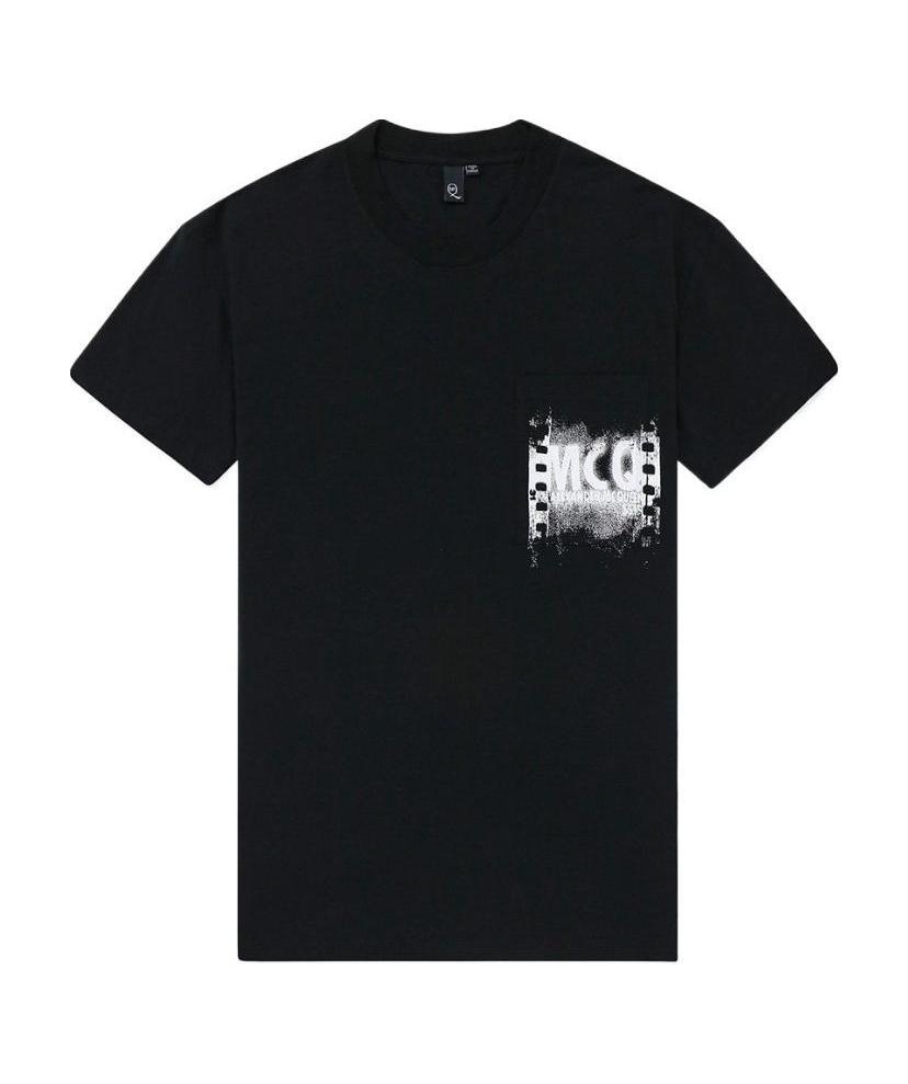 Alexander Mcqueen Logo Details T-shirt In Black