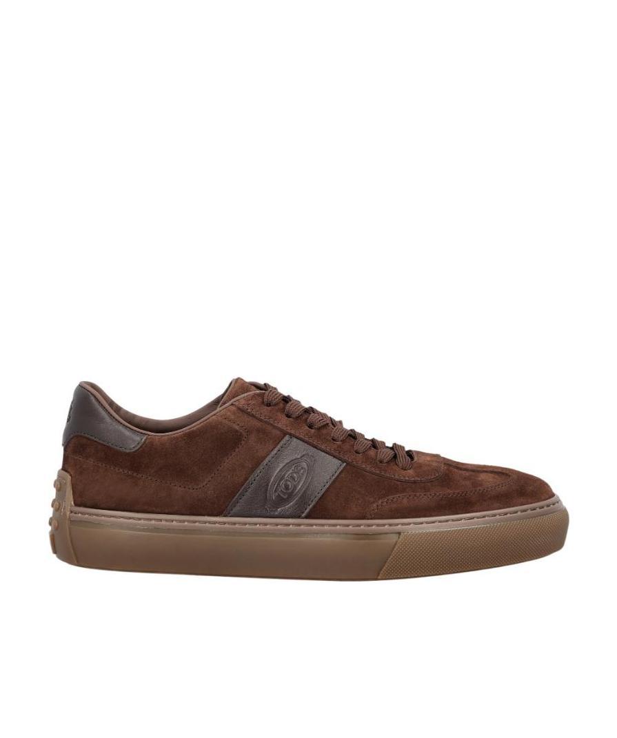 Tod's Man Sneakers Dark Brown Size 7 Soft Leather In Brown