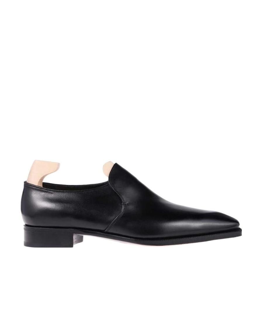 John Lobb Pointed Overset Business Casual Shoes In Black